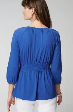 Elastic-Waist Top | Jjill
