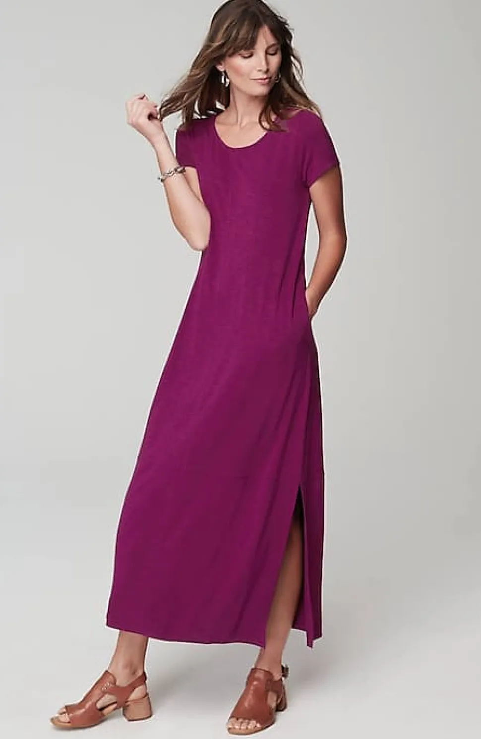 Elevated Maxi T-Shirt Dress | Jjill