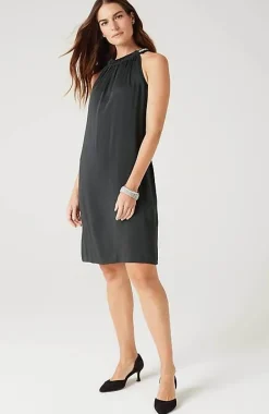 Embellished Halter-Neck Dress | Jjill