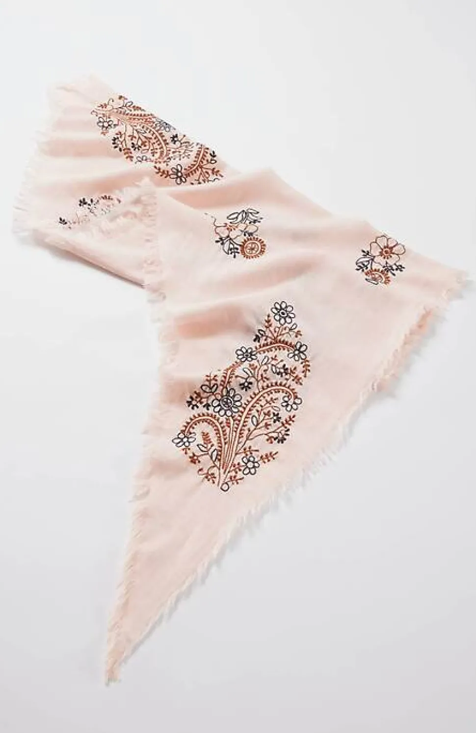 Embroidered Triangle Scarf | Jjill