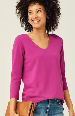 Essential Forward-Seam Tee | Jjill