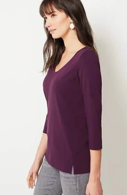 Essential Forward-Seam Tee | Jjill