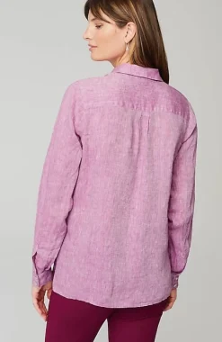 Everyday Linen Button-Front Shirt | Jjill