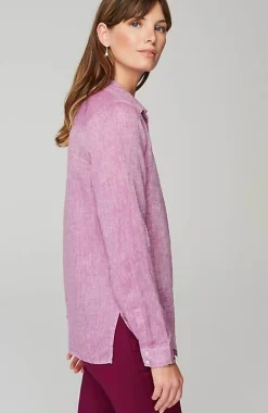 Everyday Linen Button-Front Shirt | Jjill