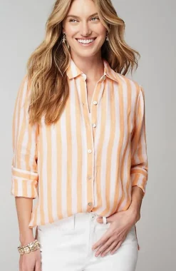 Everyday Linen Button-Front Shirt | Jjill