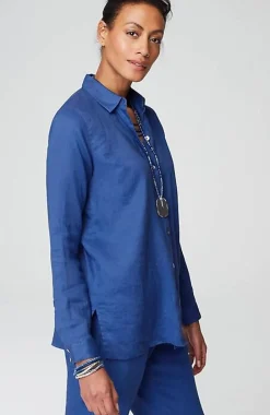 Everyday Linen Button-Front Shirt | Jjill