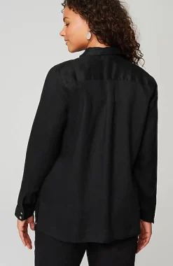 Everyday Linen Button-Front Shirt | Jjill