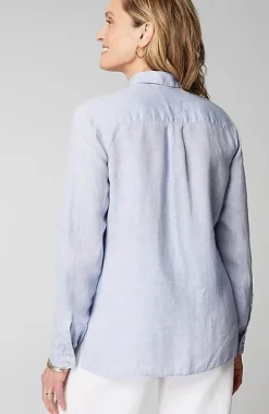 Everyday Linen Button-Front Shirt | Jjill