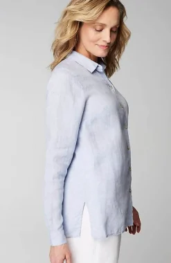 Everyday Linen Button-Front Shirt | Jjill