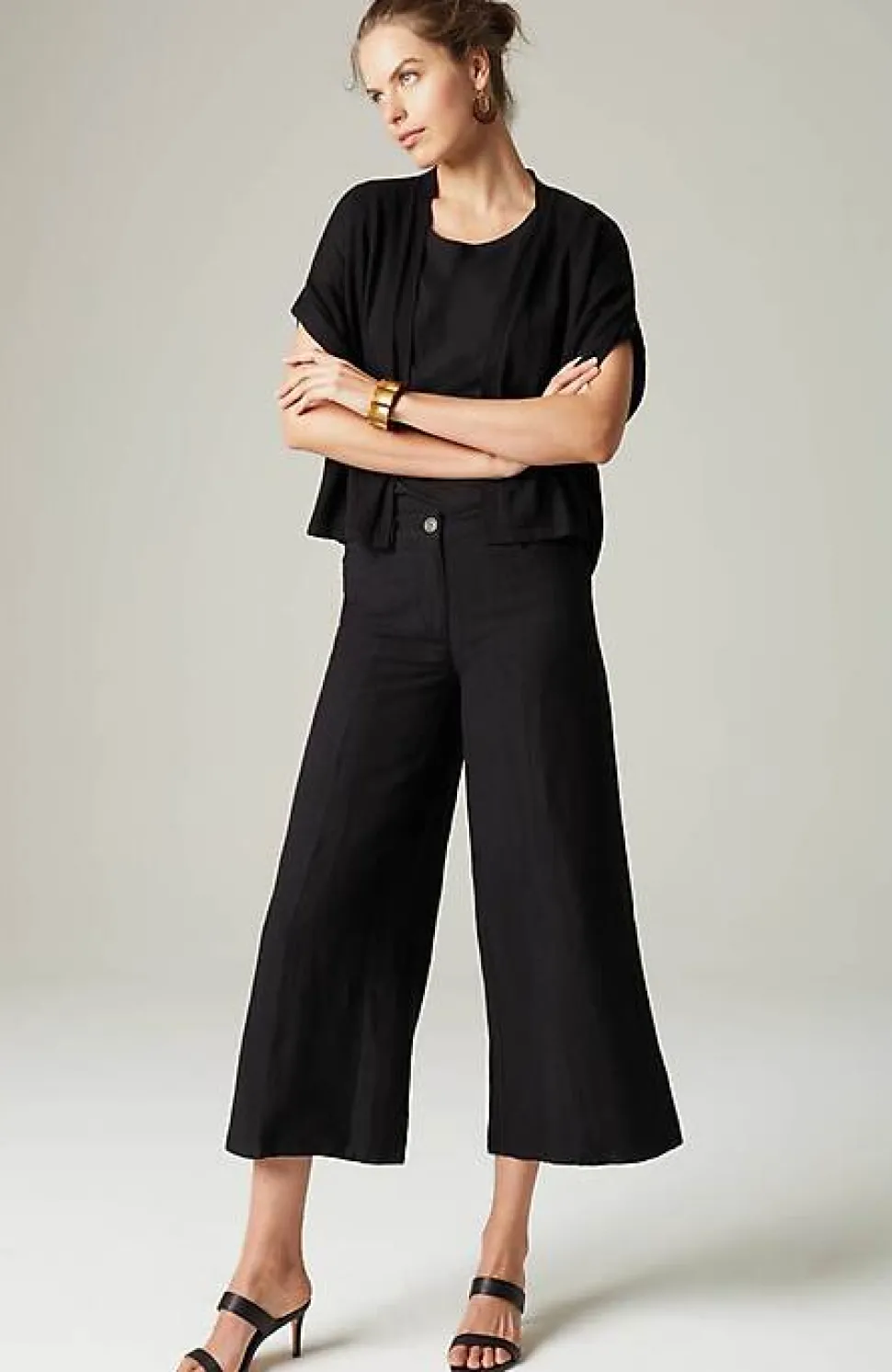 Exaggerated Wide-Leg Crops | Jjill