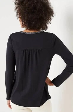 Fair Isle Embroidered Top | Jjill