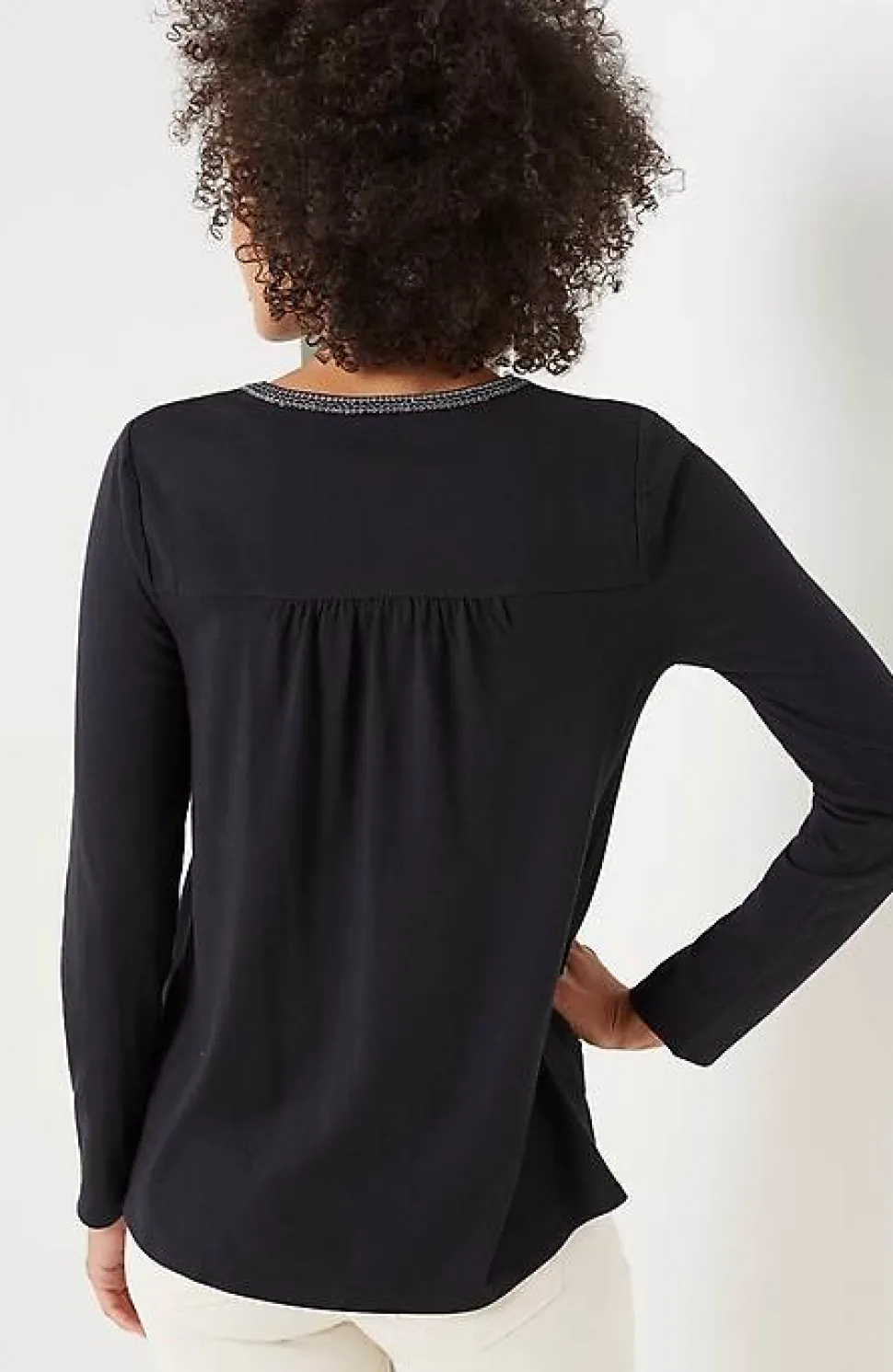Fair Isle Embroidered Top | Jjill