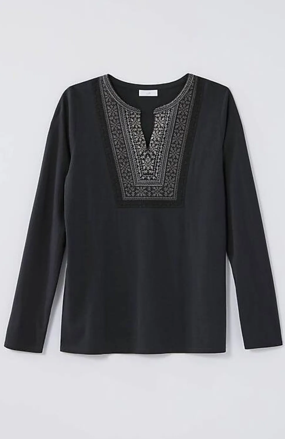 Fair Isle Embroidered Top | Jjill