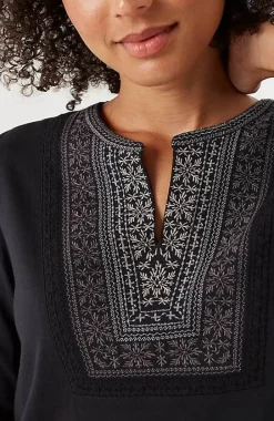Fair Isle Embroidered Top | Jjill
