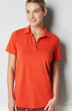 Fit Cotton-Stretch Polo Shirt | Jjill