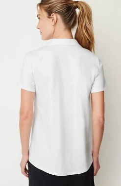 Fit Cotton-Stretch Polo Shirt | Jjill