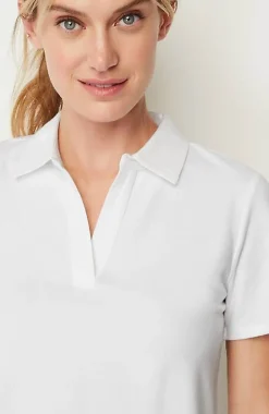 Fit Cotton-Stretch Polo Shirt | Jjill