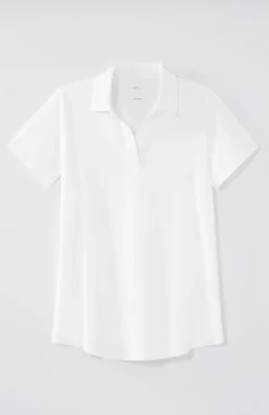 Fit Cotton-Stretch Polo Shirt | Jjill