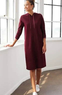 Fit Double-Knit Hooded Dress | Jjill
