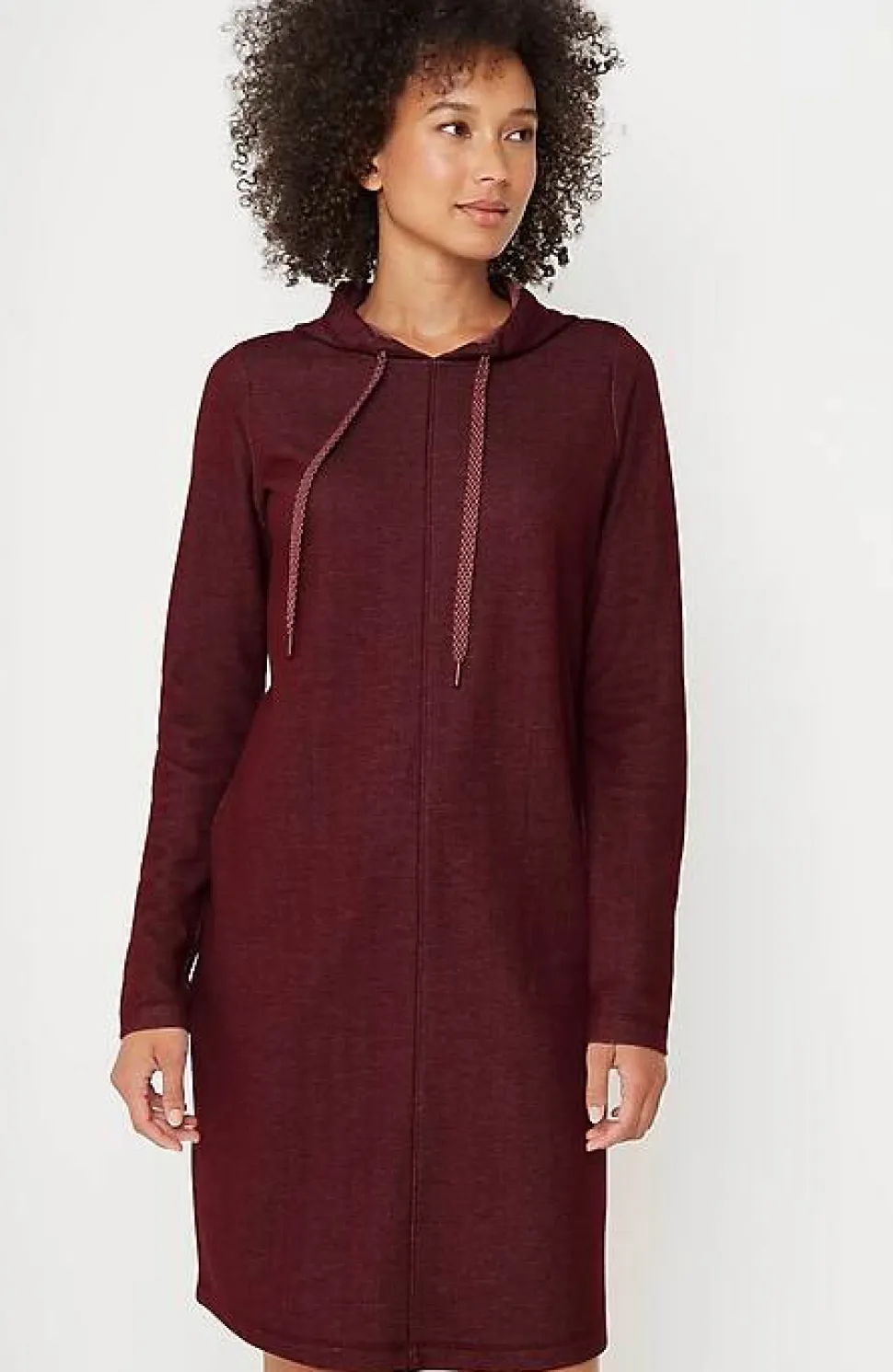 Fit Double-Knit Hooded Dress | Jjill
