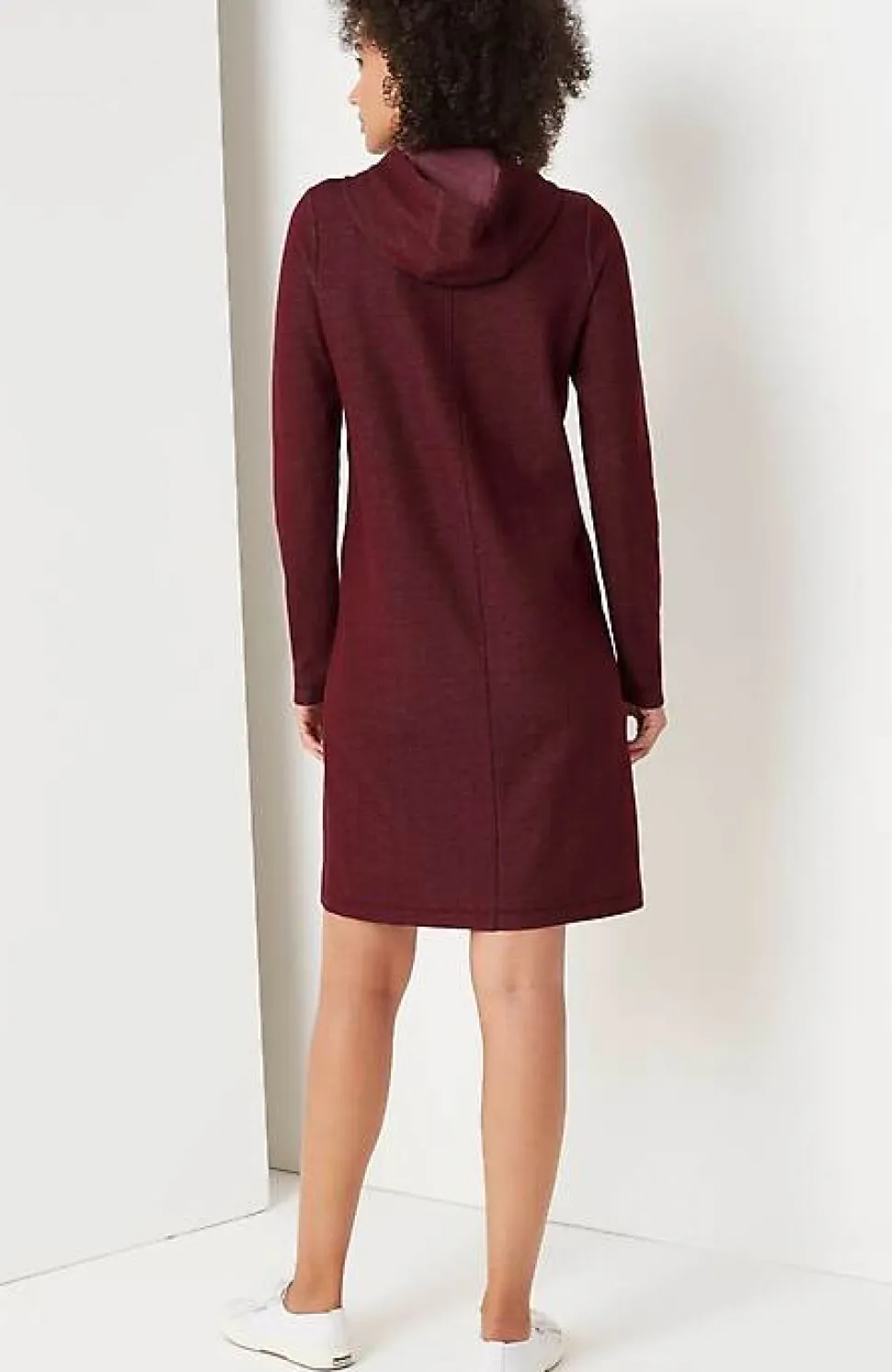 Fit Double-Knit Hooded Dress | Jjill