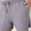 Fit Drawstring-Waist Knit Shorts | Jjill