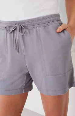Fit Drawstring-Waist Knit Shorts | Jjill