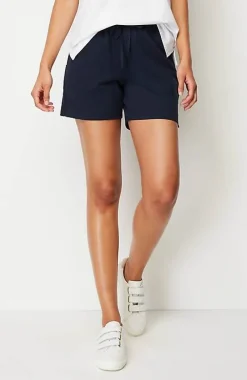 Fit Drawstring-Waist Knit Shorts | Jjill