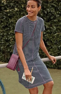 Fit Elevate Terry Contrasting-Stitch Dress | Jjill