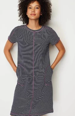Fit Elevate Terry Contrasting-Stitch Dress | Jjill