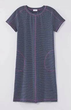 Fit Elevate Terry Contrasting-Stitch Dress | Jjill