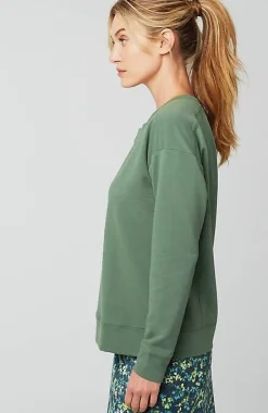 Fit Elevate Terry Split-Neck Sweatshirt | Jjill