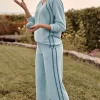 Fit French Terry Embroidered Crops | Jjill