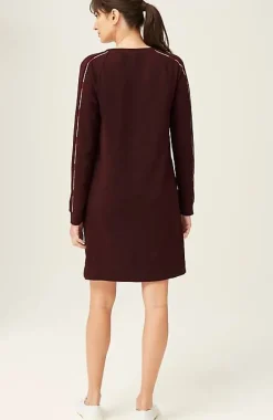 Fit French Terry Ombre-Embroidered Dress | Jjill