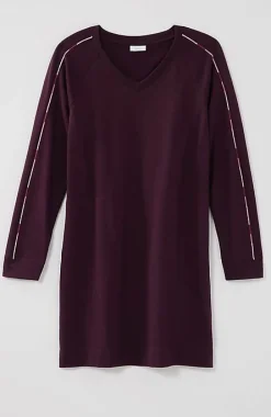Fit French Terry Ombre-Embroidered Dress | Jjill
