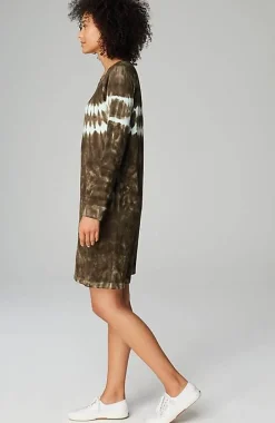Fit French Terry Tie-Dyed Sweatshirt Dress | Jjill