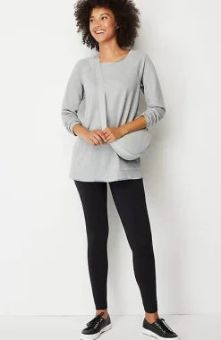 Fit Ombre-Stitched Tunic Sweatshirt | Jjill