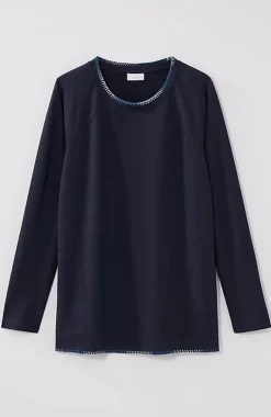 Fit Ombre-Stitched Tunic Sweatshirt | Jjill