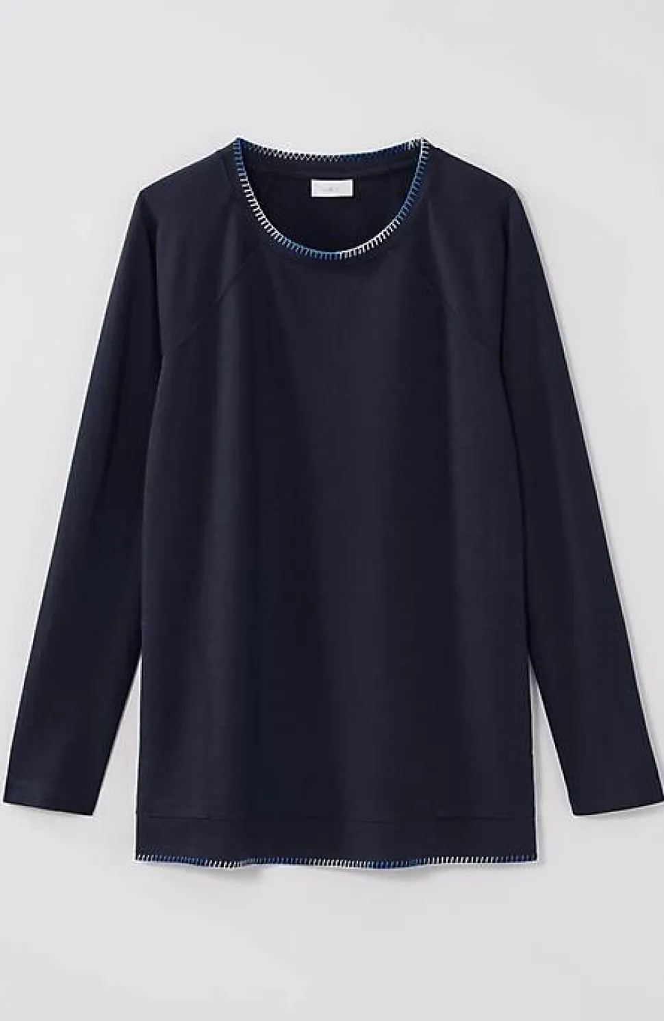 Fit Ombre-Stitched Tunic Sweatshirt | Jjill