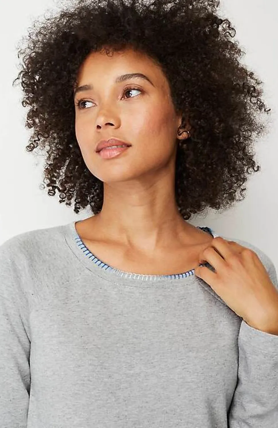 Fit Ombre-Stitched Tunic Sweatshirt | Jjill