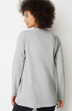 Fit Ombre-Stitched Tunic Sweatshirt | Jjill