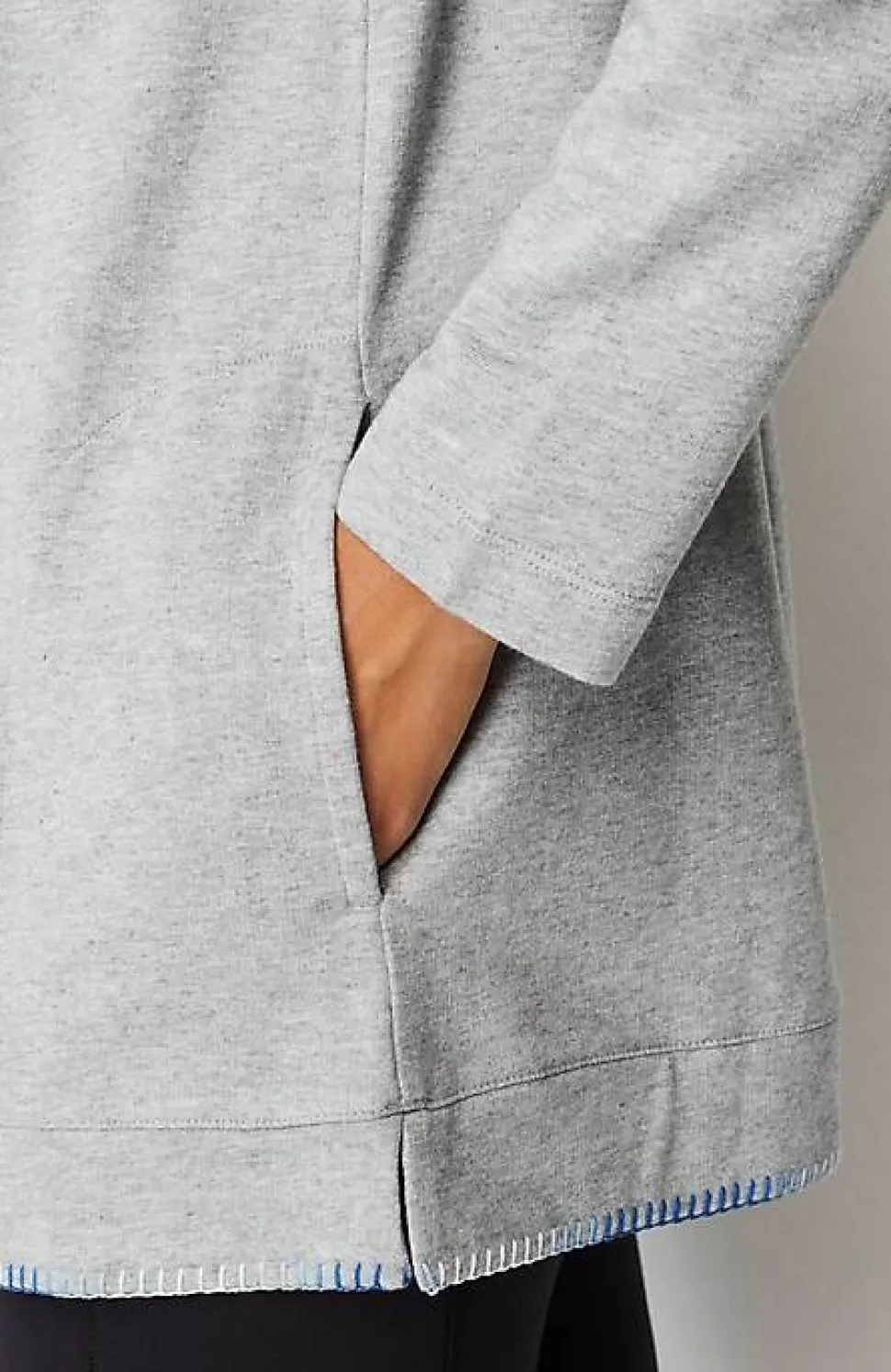 Fit Ombre-Stitched Tunic Sweatshirt | Jjill
