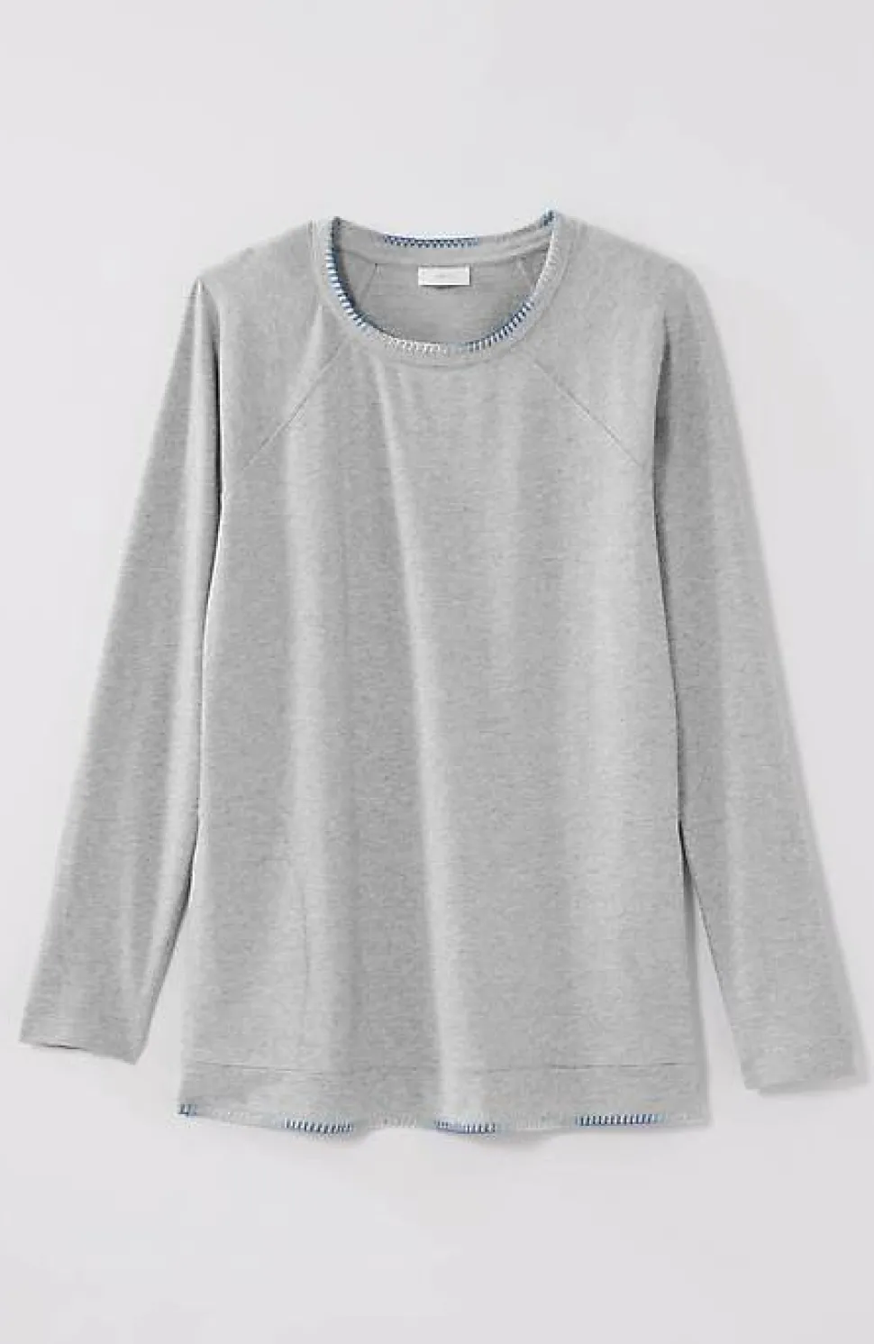 Fit Ombre-Stitched Tunic Sweatshirt | Jjill