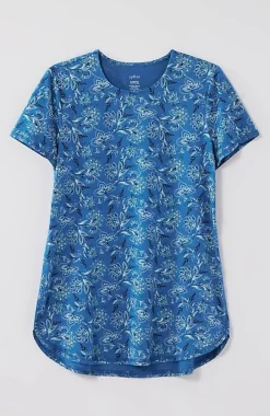 Fit Progress Pima-Stretch Shirttail Tee | Jjill