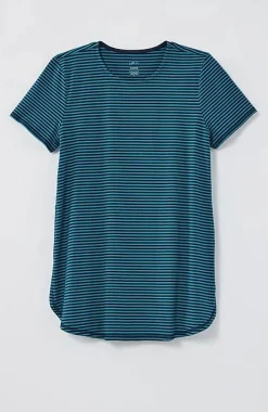 Fit Progress Pima-Stretch Shirttail Tee | Jjill