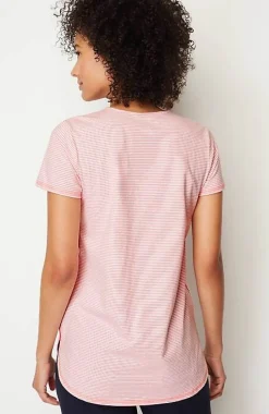 Fit Progress Pima-Stretch Shirttail Tee | Jjill