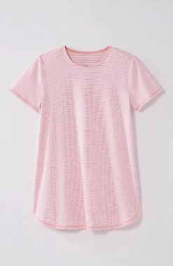 Fit Progress Pima-Stretch Shirttail Tee | Jjill