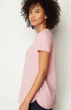 Fit Progress Pima-Stretch Shirttail Tee | Jjill