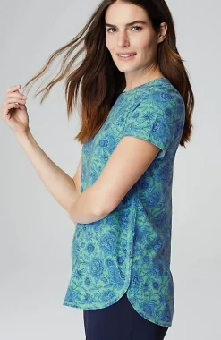 Fit Progress Pima-Stretch Shirttail Tee | Jjill