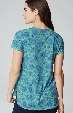 Fit Progress Pima-Stretch Shirttail Tee | Jjill